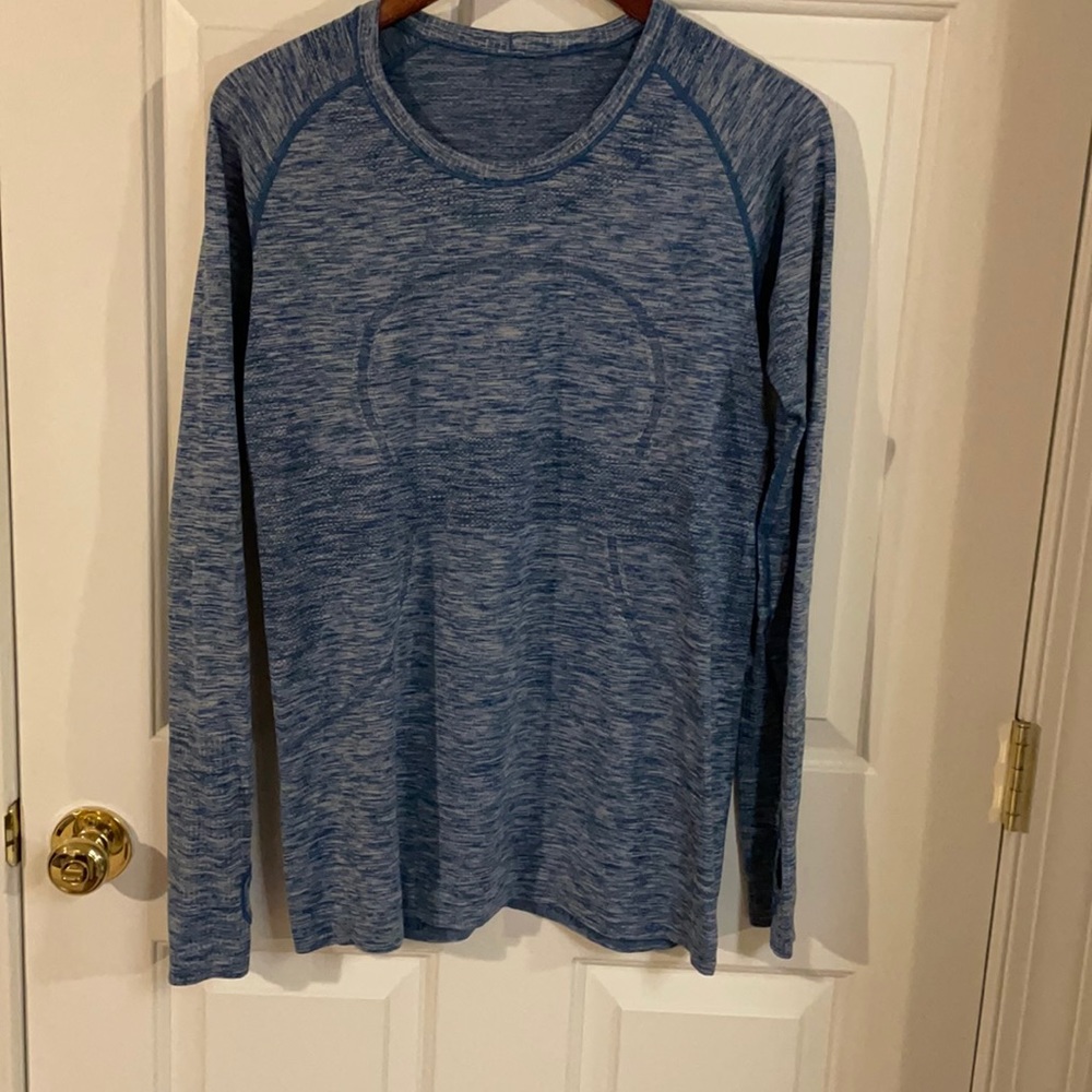 lululemon athletica Blue Long Sleeve Tee